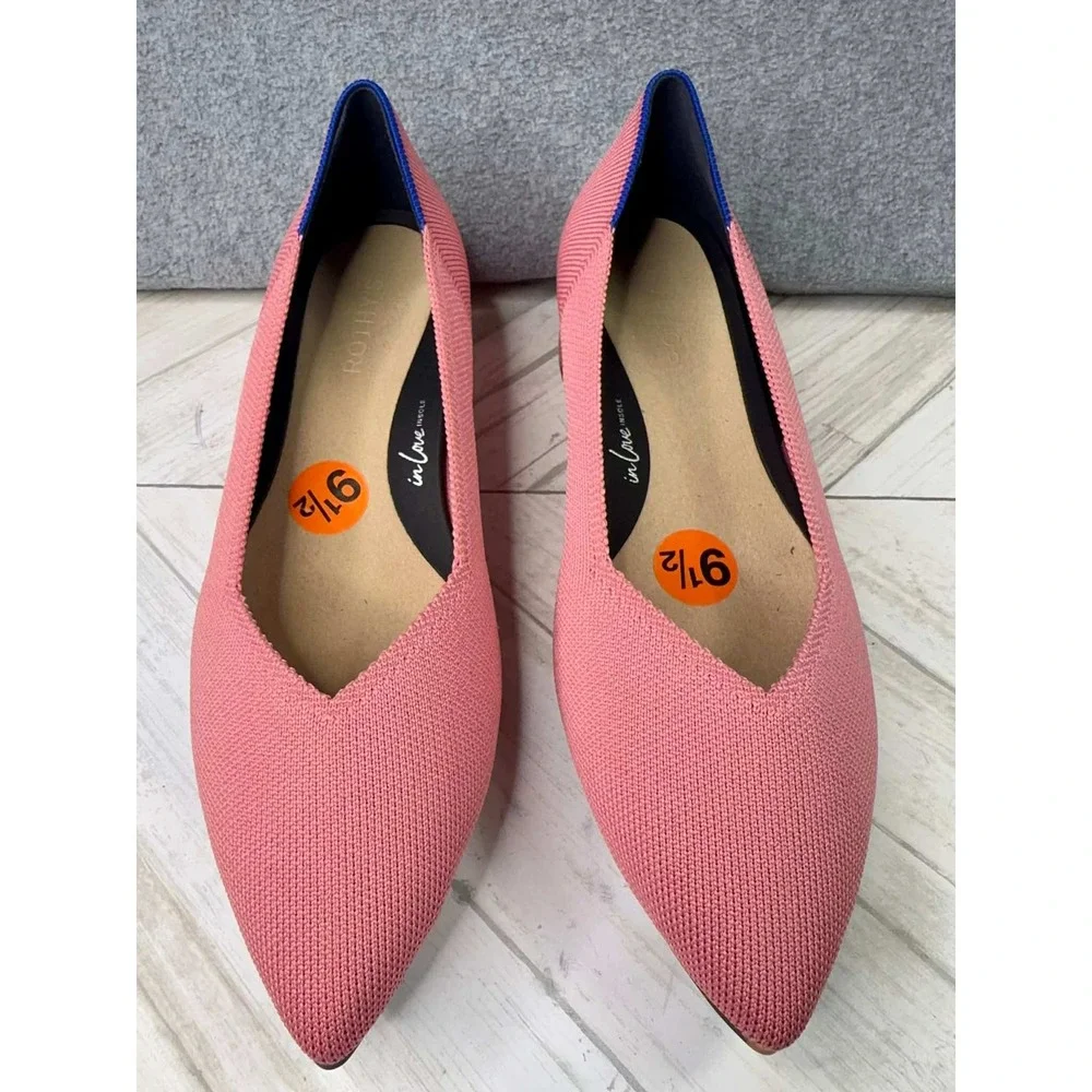 NEW Rothy's The High Point Womens 9.5 In Love Insole New Tulip‎ Pink Heels Shoes